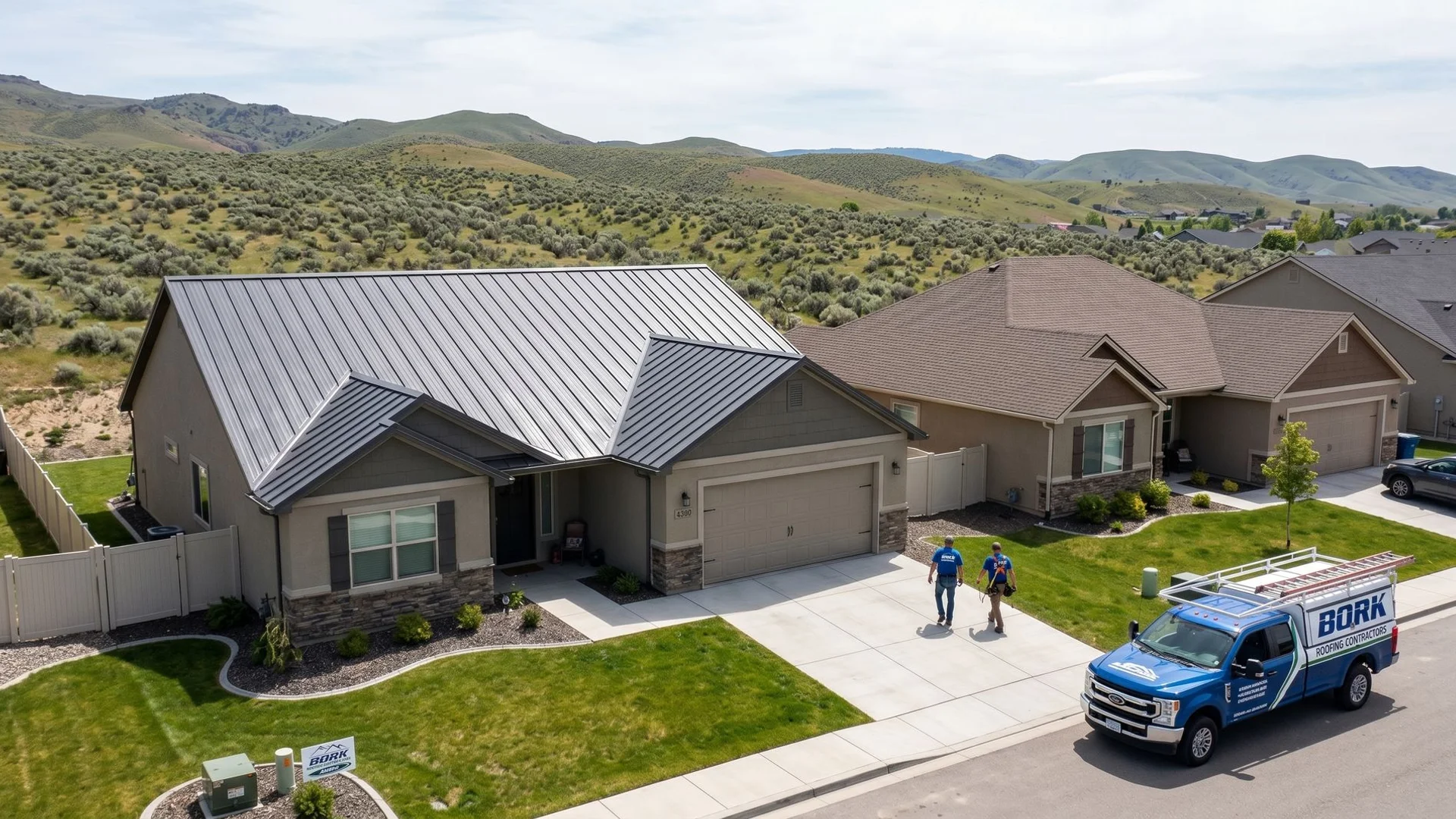 Standing seam metal vs architectural asphalt shingle roof comparison
